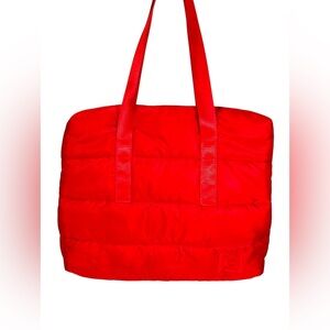 Carolina Herrera Good Girl Quilted Red Tote Bag